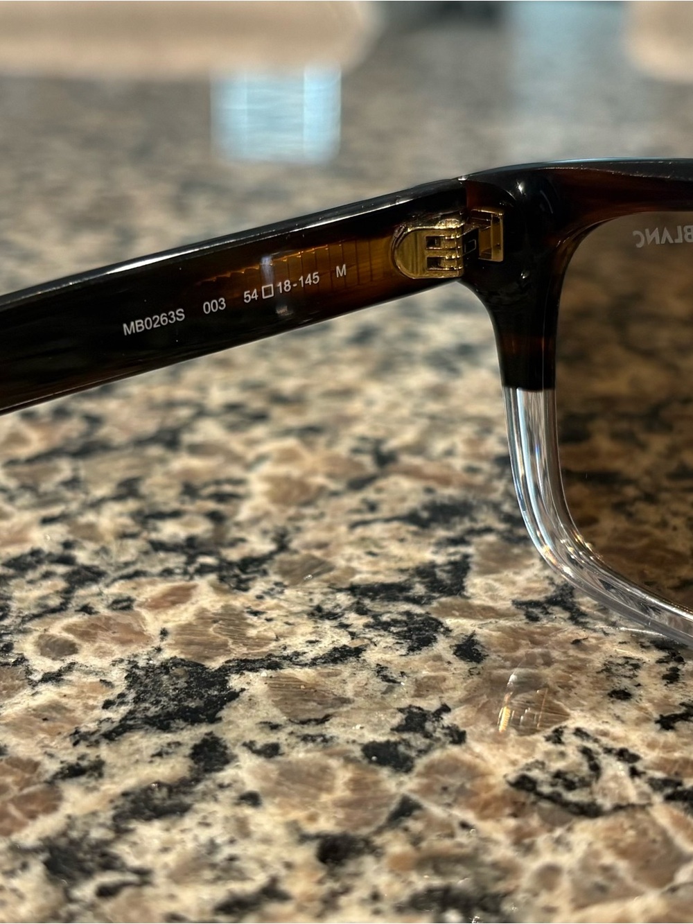 Montblanc Tortoise Frame Sunglasses with Brown Lenses - Picture 5 of 6